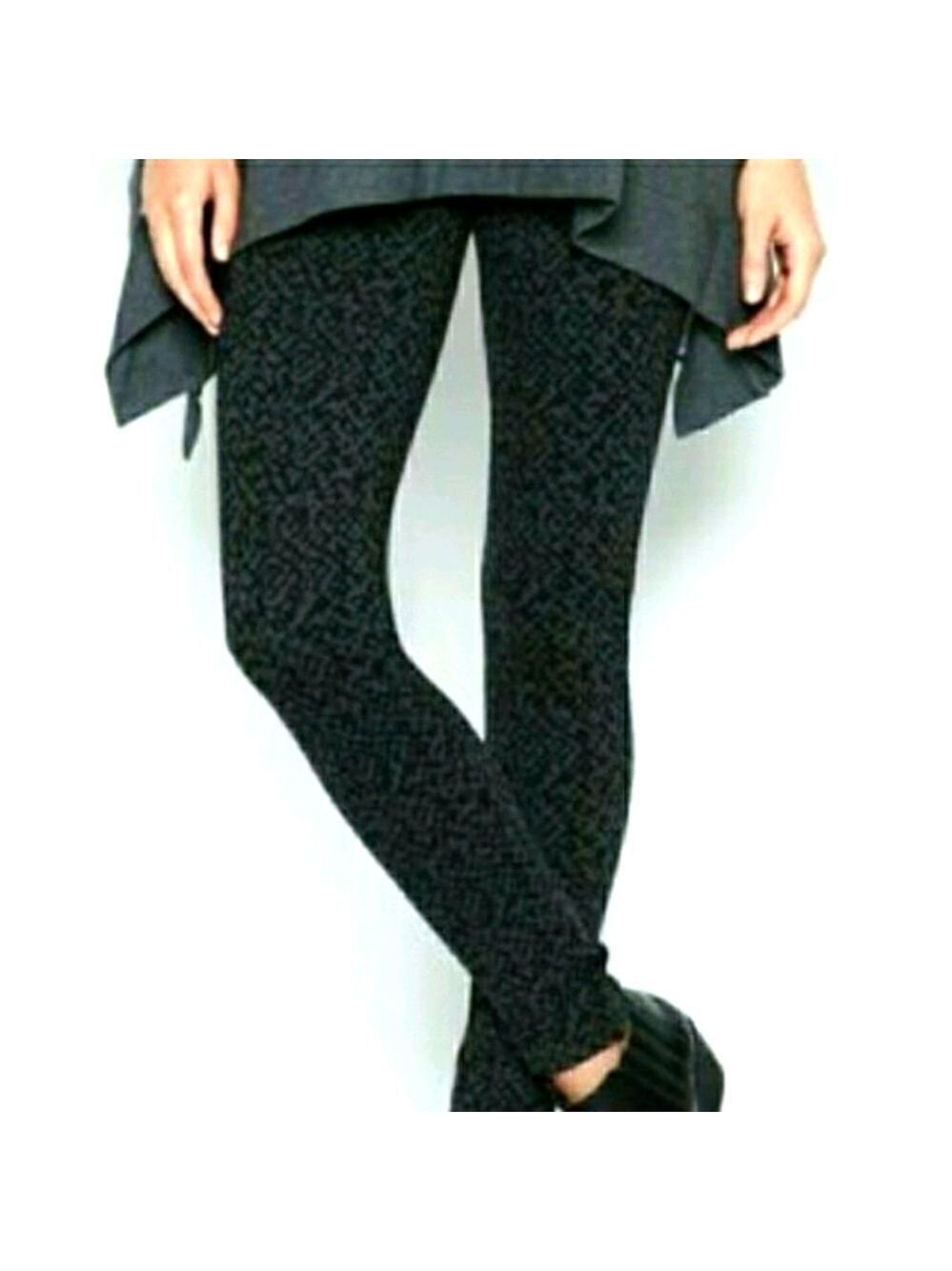 Joie Keena Charcoal Abstract Print Leggings Medium